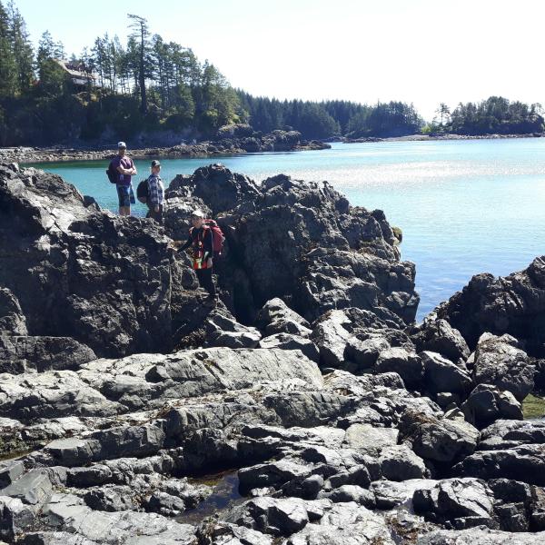 Students conducting fieldwork at Geol206 Earth Science Field School