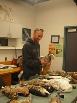 RMOT student identifying birds